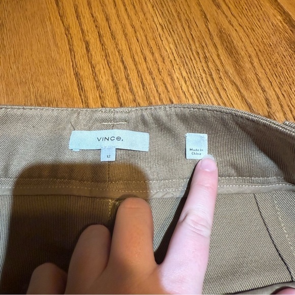 Vince High Waisted Trouser Pants Size 12 - Picture 2 of 5